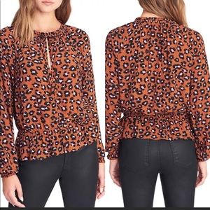 Animal print blouse